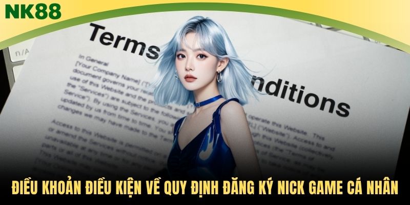 Điều khoản điều kiện về quy định đăng ký nick game cá nhân