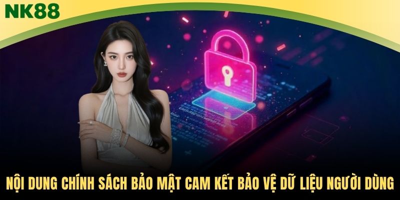 Nội dung chính sách bảo mật cam kết bảo vệ dữ liệu người dùng