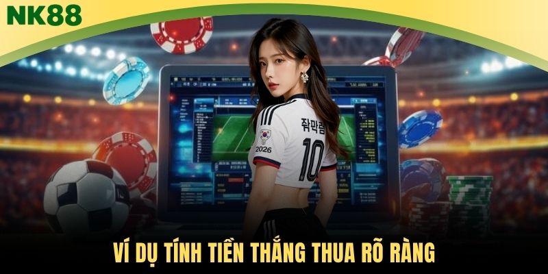 Ví dụ tính tiền thắng thua rõ ràng